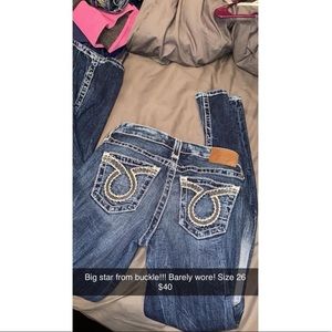 Big Star jeans! Size 26. Barely worn/brand new condition